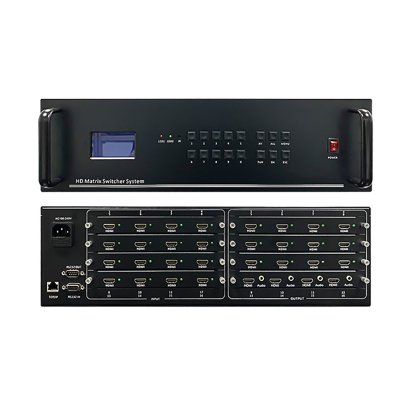 cq9电子平台网站16进16出HDMI矩阵切换器01616H