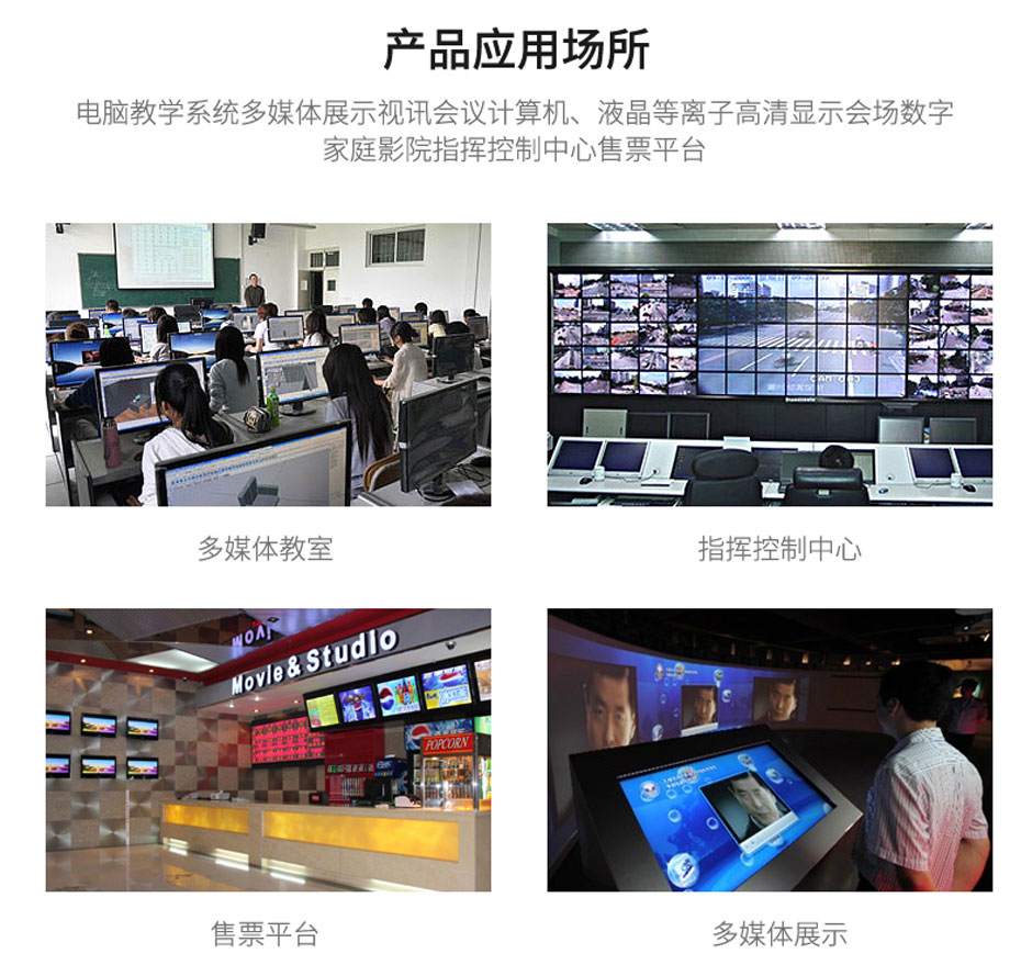 DVI分配器1进32出132D应用场景