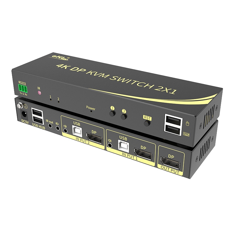 DP KVM切换器2进1出21DP