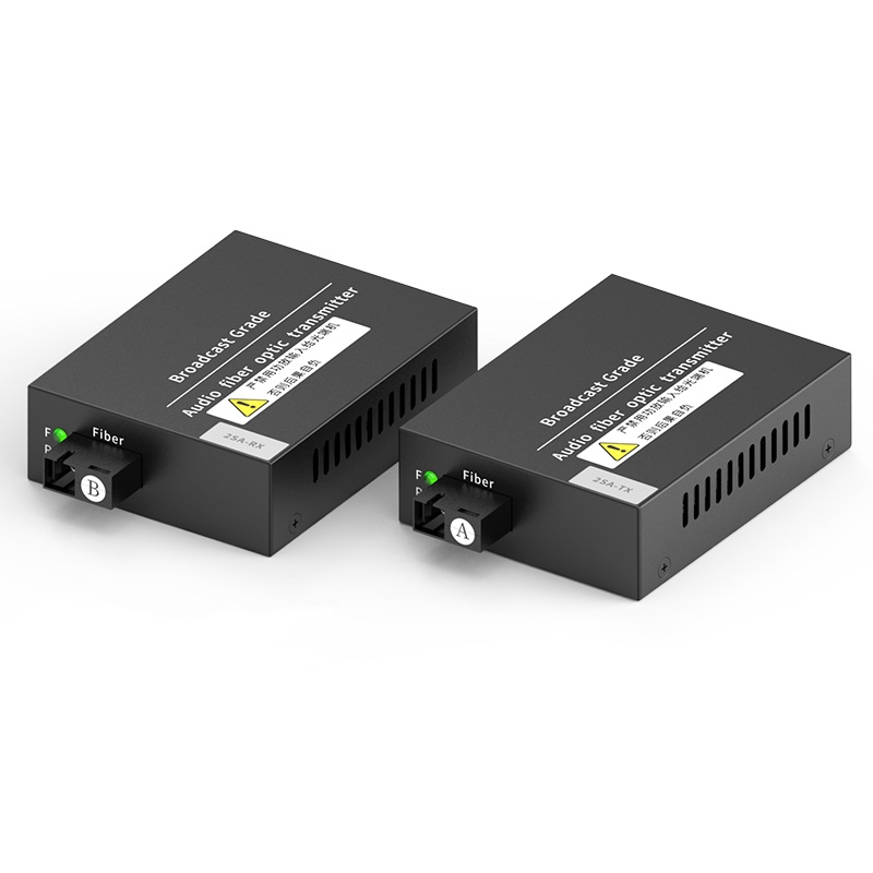 【新款】20千米2路双向音频光端机2SA