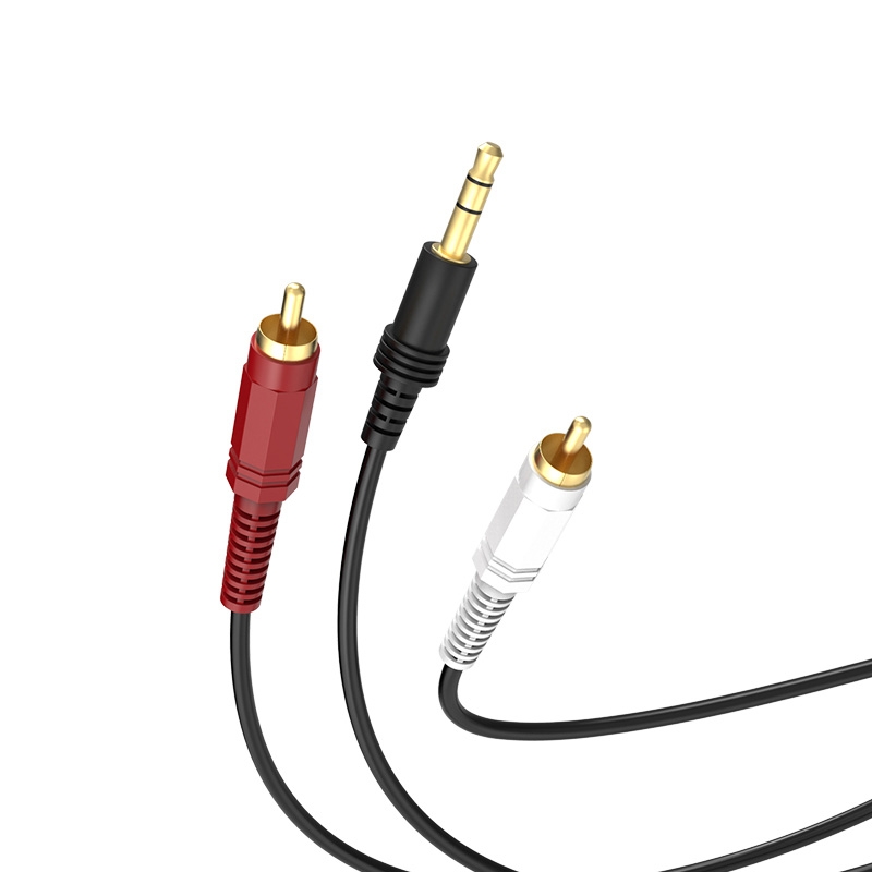 cq9电子平台网站3.5mm公转双莲花头RCA音视频线