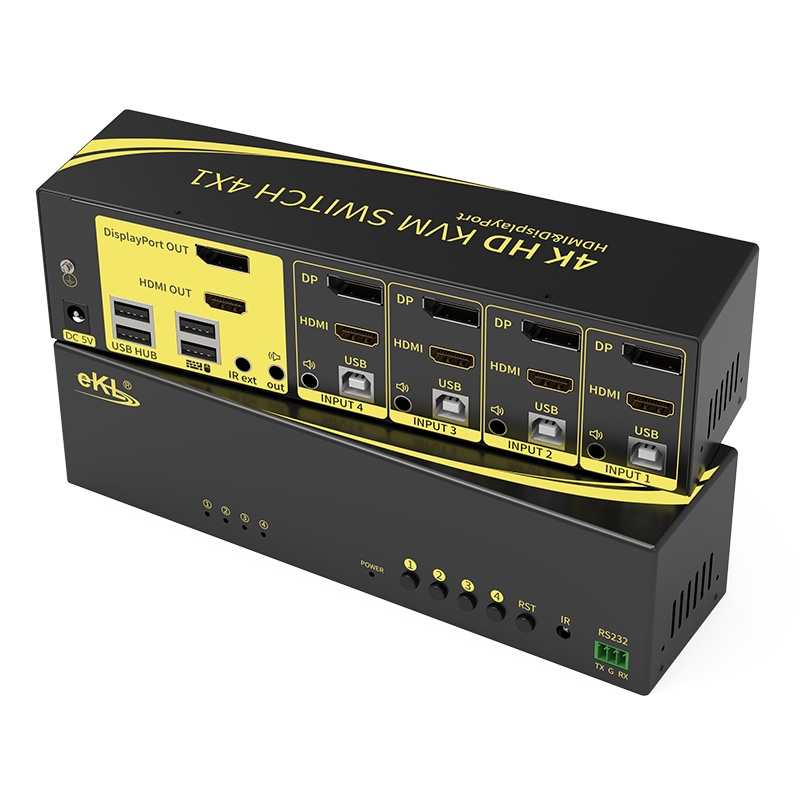 DP1.2+HDMI2.0 KVM双屏切换器41DH【新品】