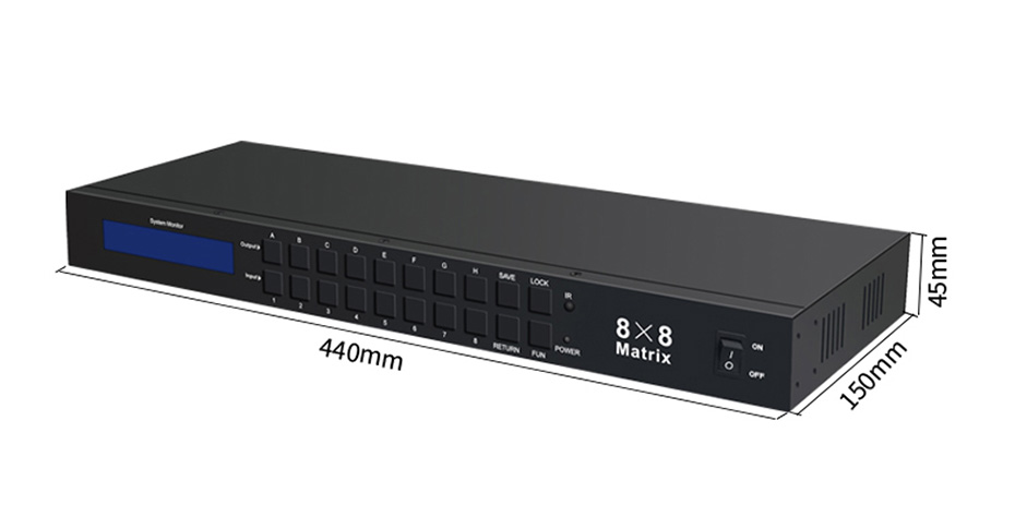 HDMI矩阵8进8出818H HDMI矩阵8进8出818H