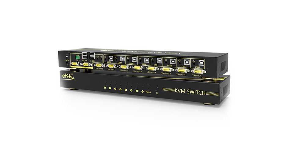 VGA KVM切换器8进2出81U使用说明书下载