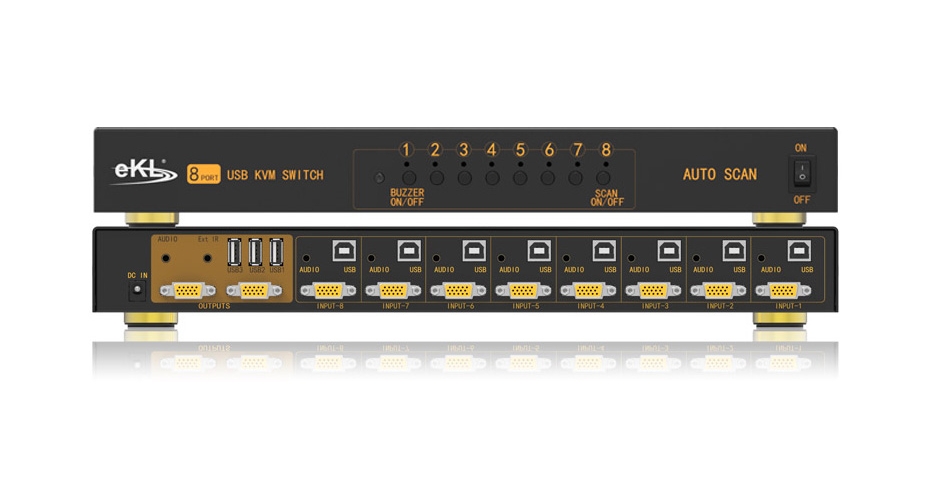 多电脑切换器81UA_8台主机共用一套键盘鼠标