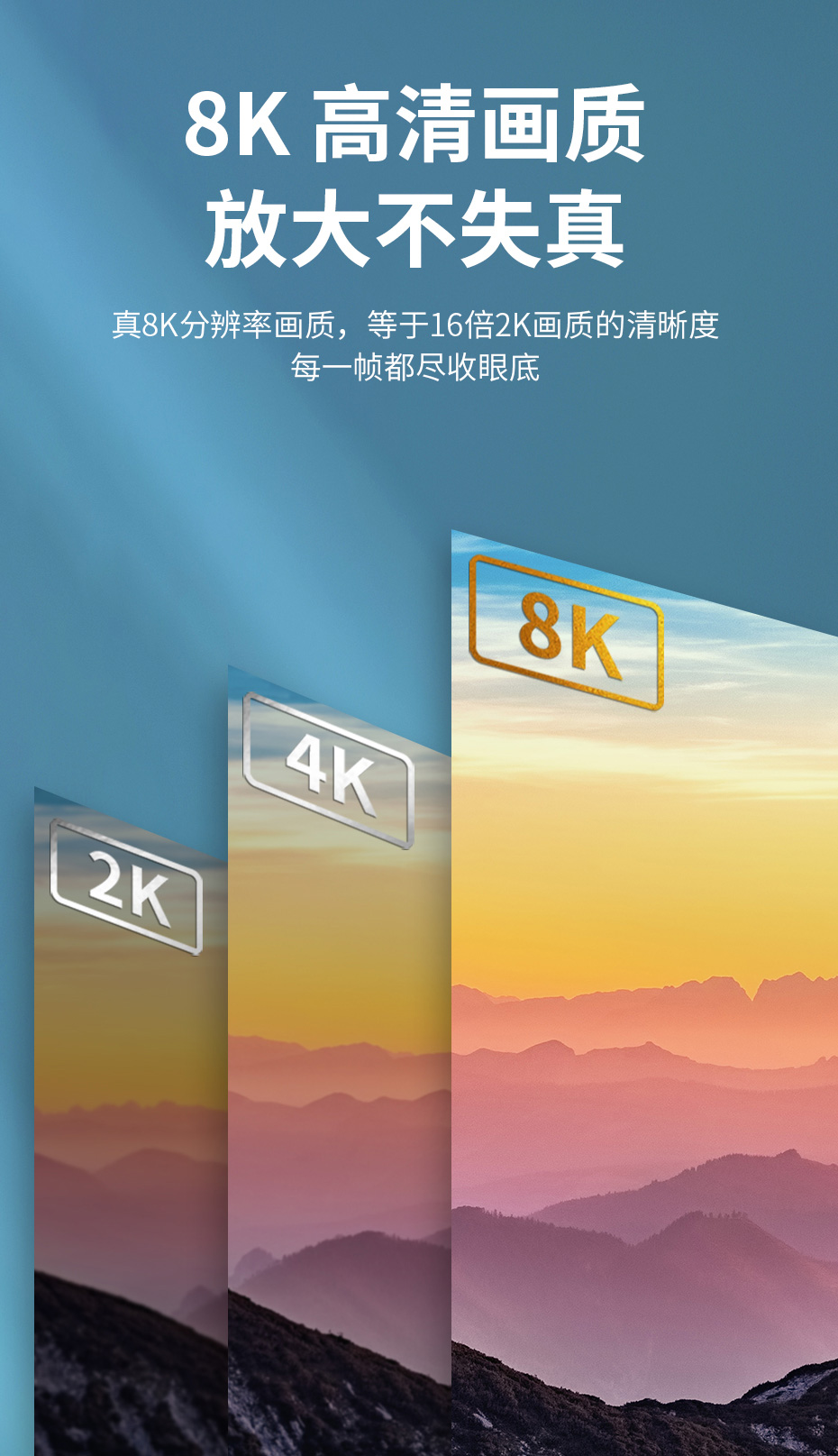 cq9电子平台网站8K HDMI线畅享8K大屏视觉体验