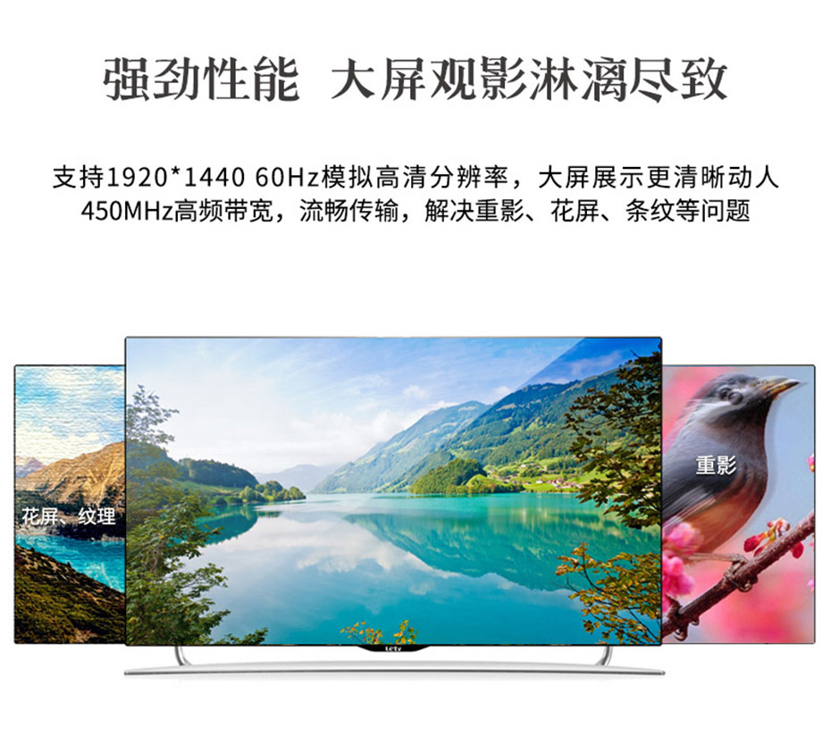 cq9电子平台网站 VGA高频分配器1分4/1进4出/一进四出94H最高可支持1920*1440 60Hz高清分辨率