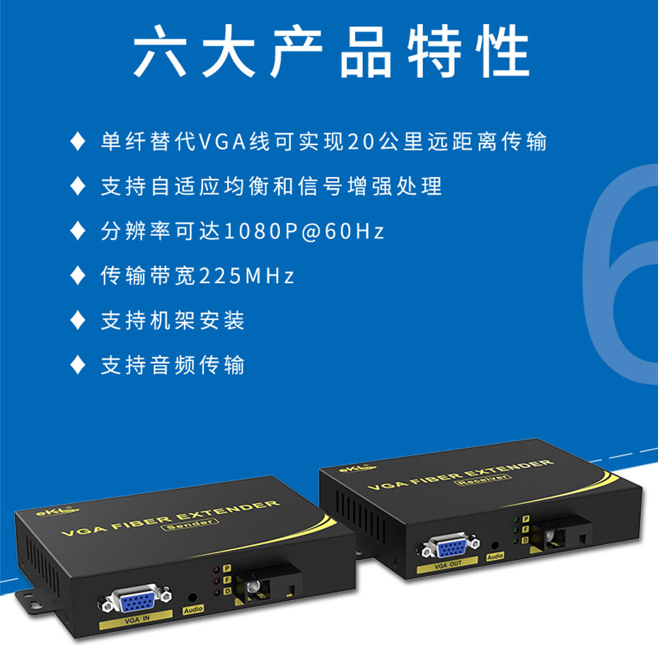 20千米VGA光端机VF200六大特性