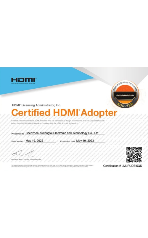 cq9电子平台网站加入HDMI会员证书