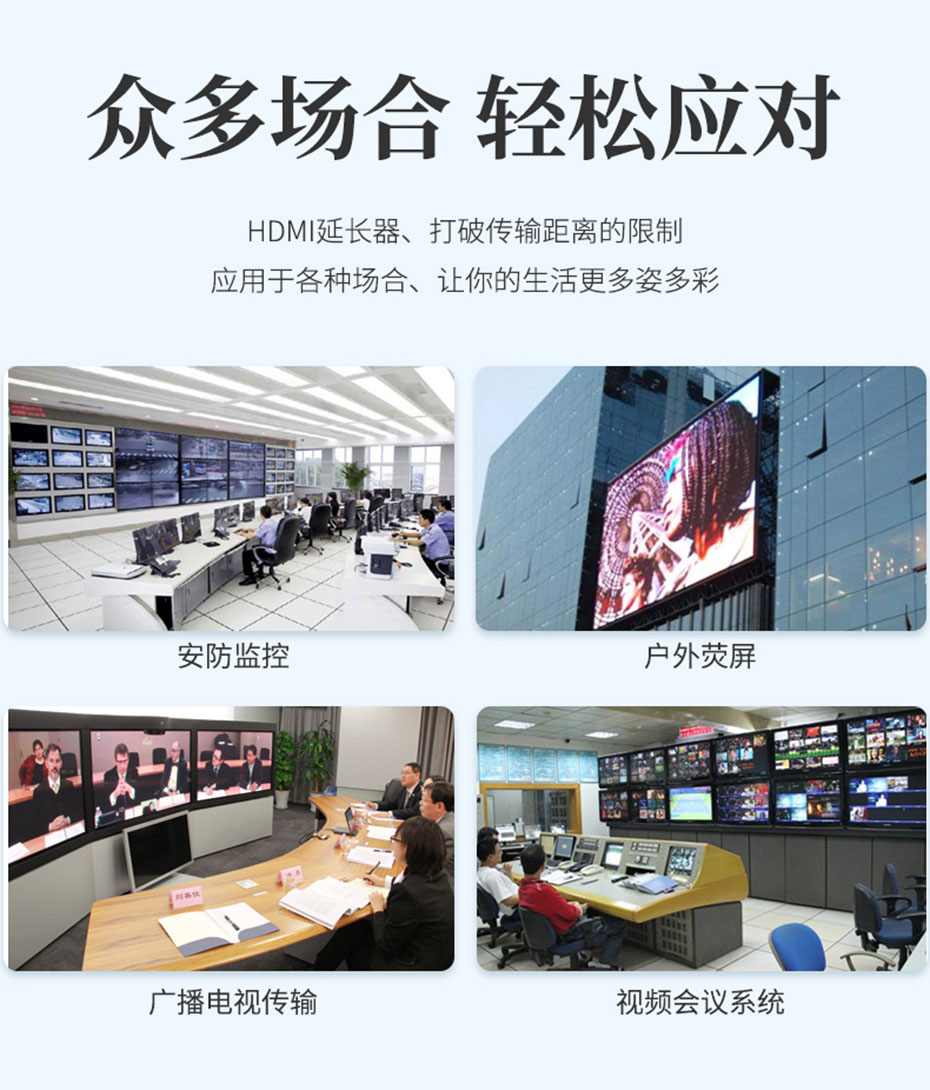 HDMI网络延长器HE150部分应用场景