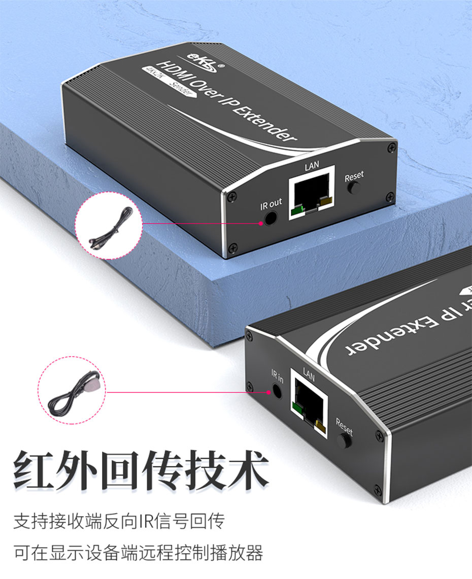 150米HDMI网线延长器1对1/1对多HE200支持接收端反向IR信号回传