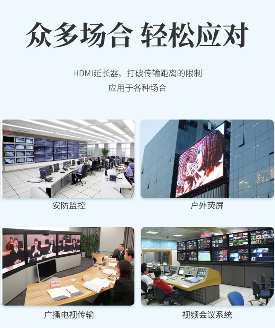 60米HDMI网线延长器HE60部分应用场景