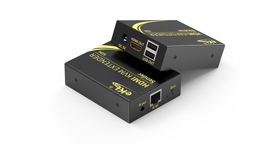 60米HDMI KVM网线延长器HEK60使用图文教程