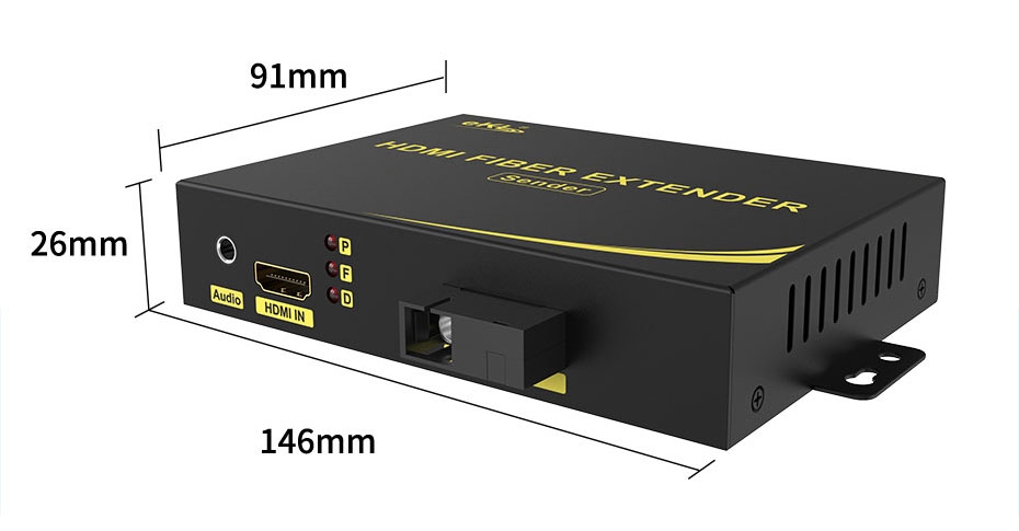 HDMI光纤延长器HF200连接使用教程