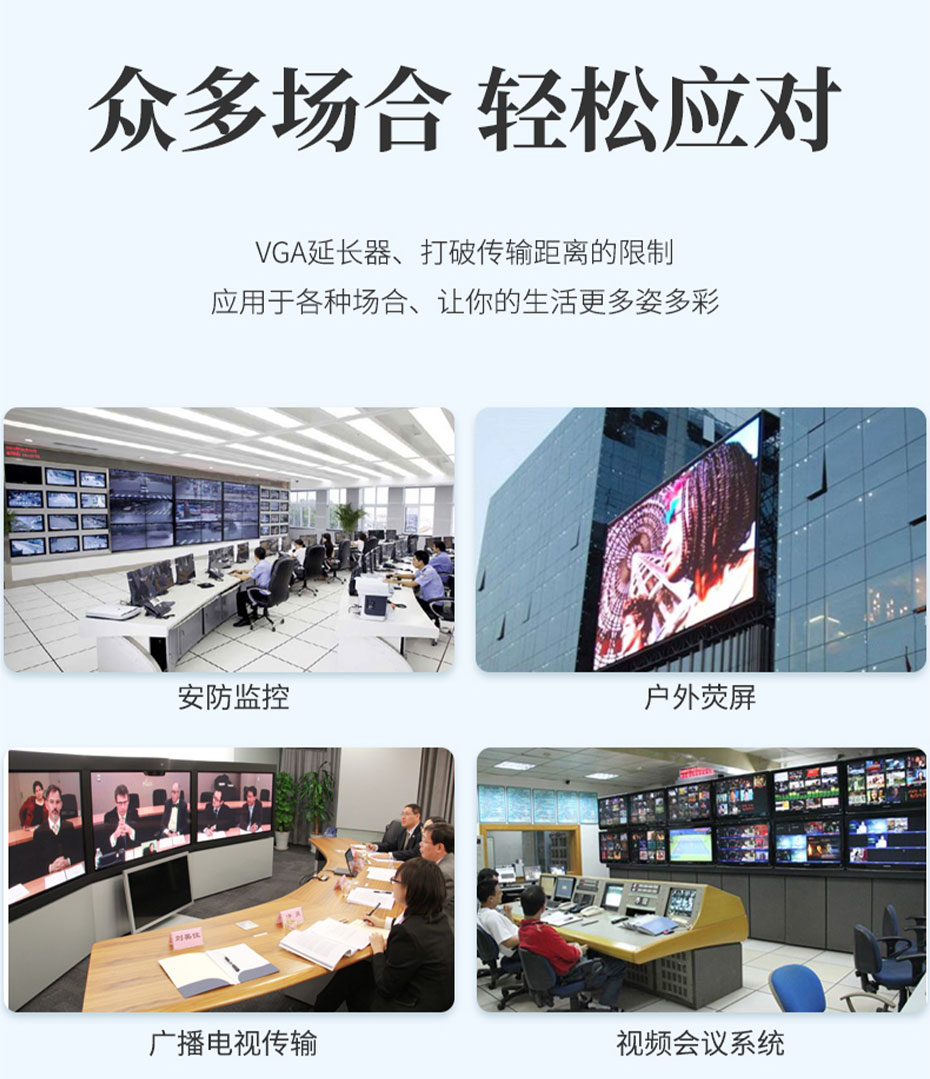 cq9电子平台网站 300米VGA KVM网线延长器KU300部分应用场景