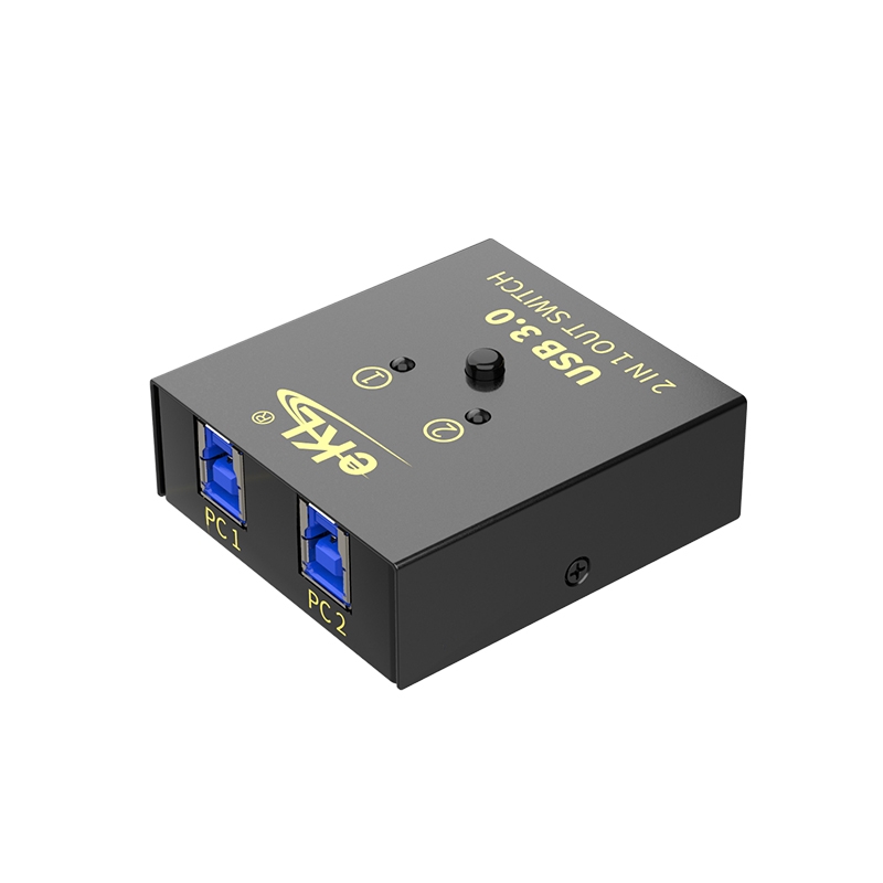 cq9电子平台网站USB3.0打印机共享器1拖2 SH02