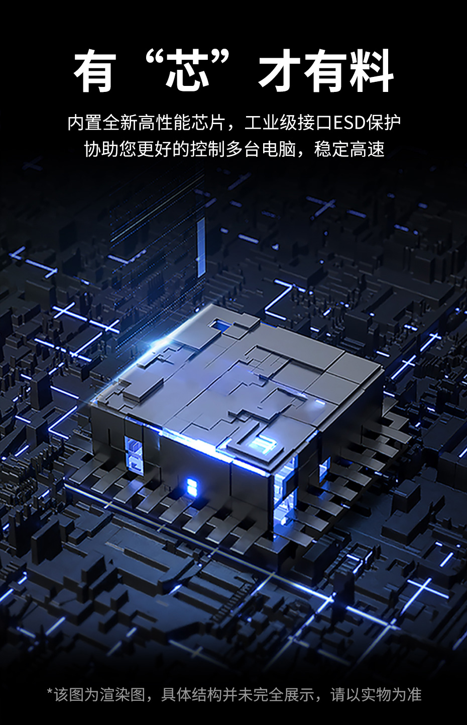 VGA KVM切换器8进1出TX1708U使用高性能芯片