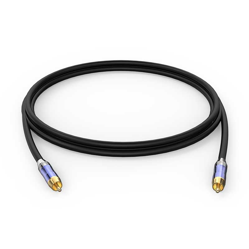 镀金RCA莲花头同轴音频线SPDIF02