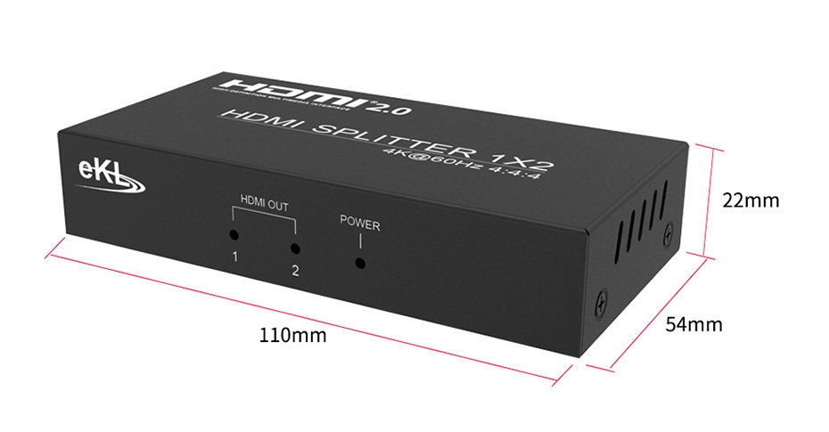 HDMI2.0分配器1进2出UH02(无拨码开关)使用说明书下载