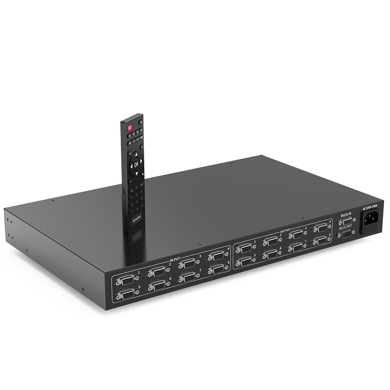 VGA视频矩阵切换器8进8出V818