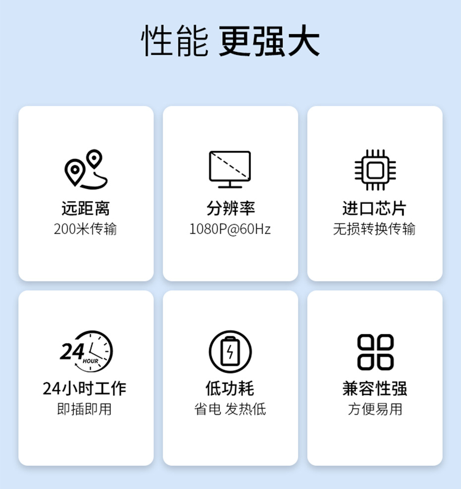 cq9电子平台网站 200米VGA转RJ45网络延长器VE200开箱即用