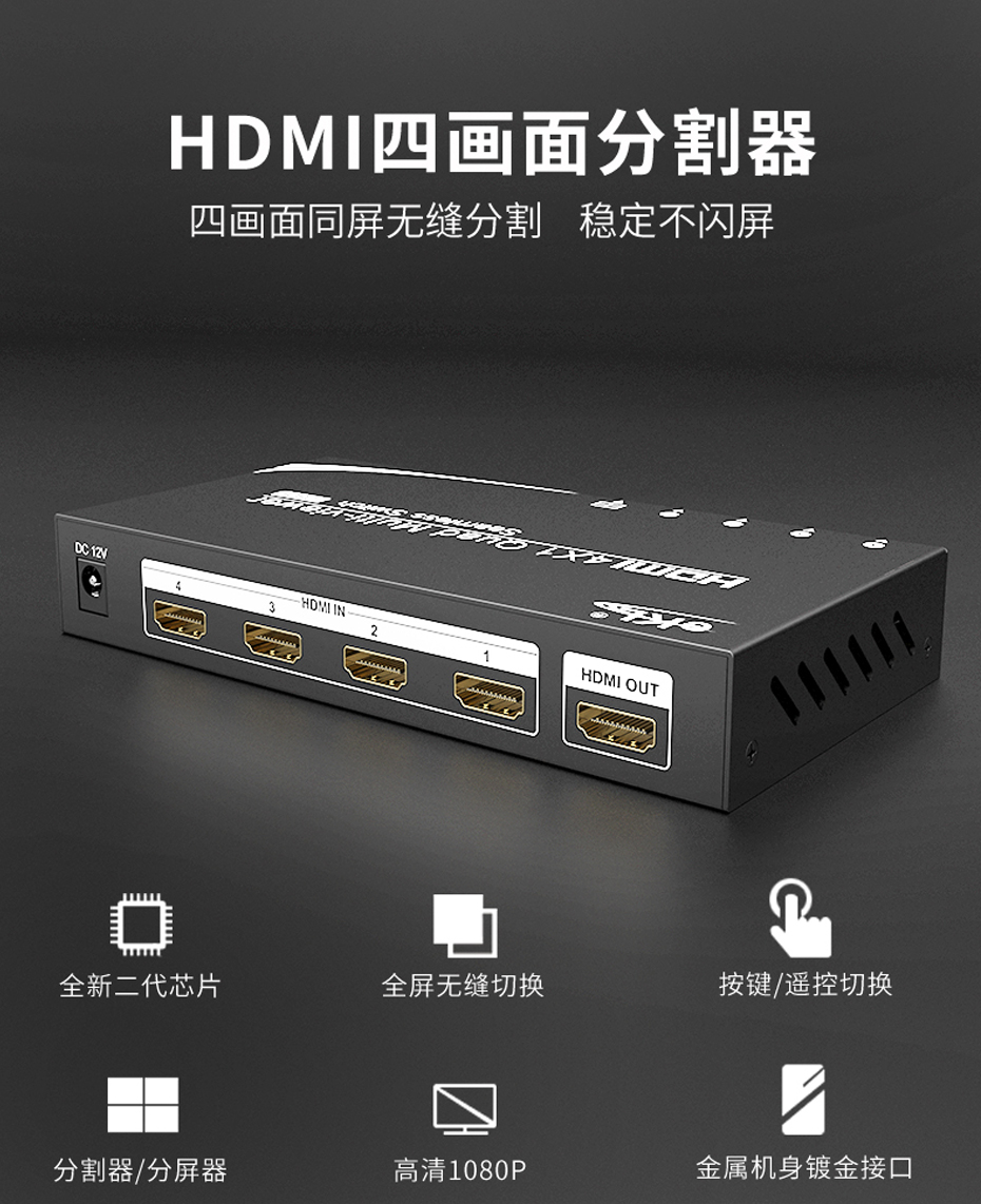 HDMI四画面分割器VS04