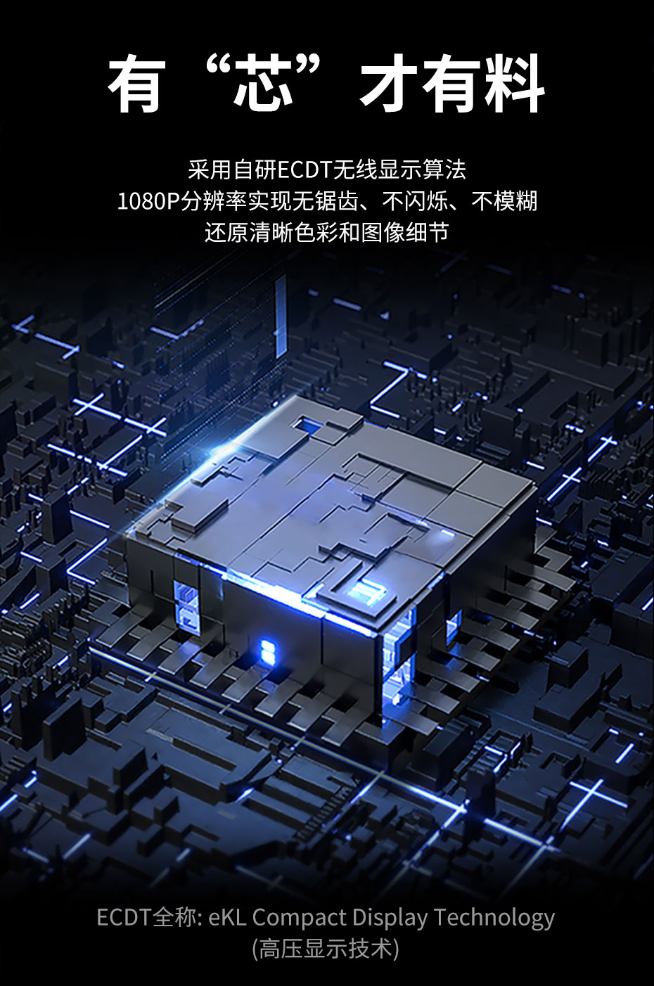 HDMI无线延长器WE30使用高性能芯片